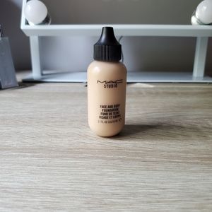 MAC face and body foundation used 3/4 full